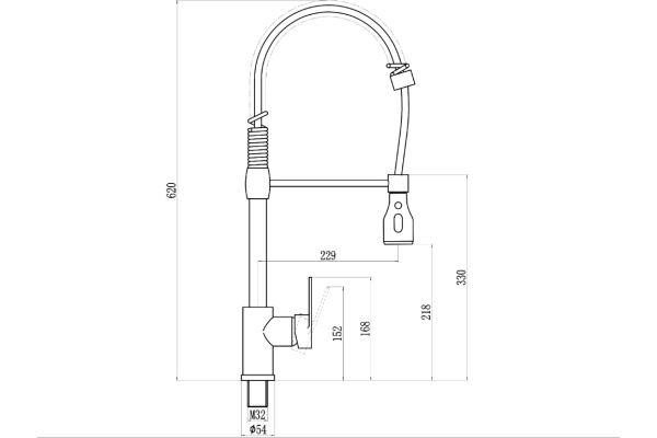 Смеситель Savol для кухонной мойки S-002802L