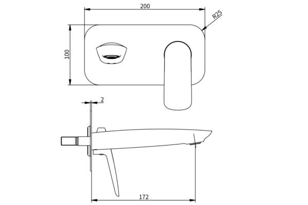 Смеситель Savol для раковины SK-H7207