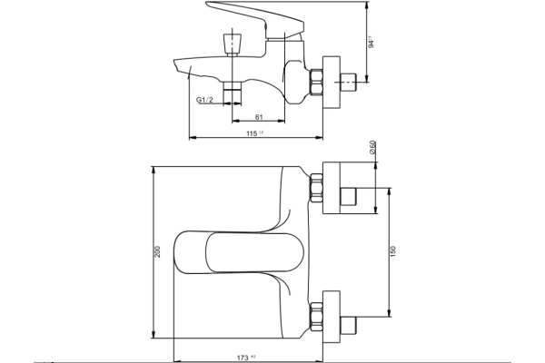 Смеситель Savol для ванны SK-H7101