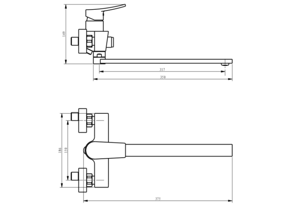 Смеситель Savol для ванны SK-H3002