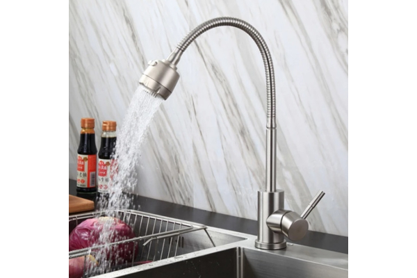 Смеситель Tsarsberg для кухни с гибким изливом тип См-МОЦБА TSB-119-001