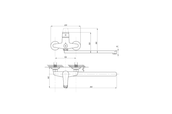 Смеситель Tsarsberg для ванны с душем тип См-ВУОРНШлА TSB-950-1243