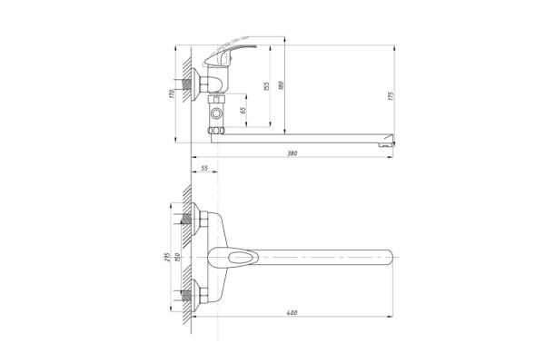 Смеситель Tsarsberg для ванны с душем тип См-ВУОРНШлА TSB-939-3507