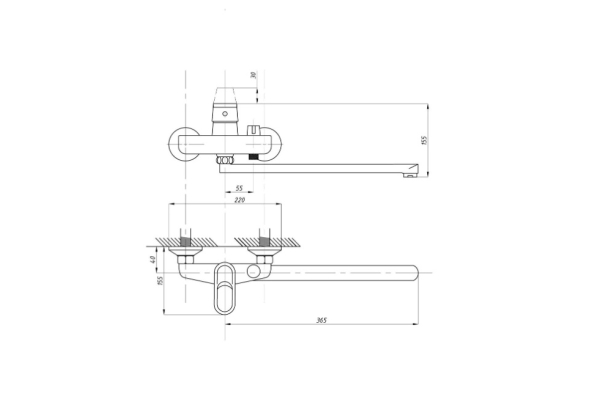 Смеситель Tsarsberg для ванны с душем тип См-ВУОРНШлА TSB-942-1207