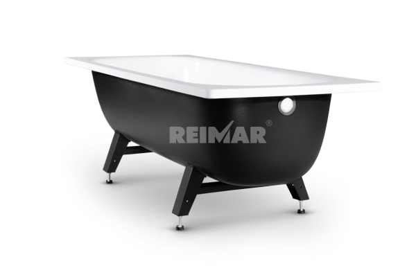 Стальная ванна ВИЗ Reimar R-64901, 160х70 с полимерным покрытием, с ножками