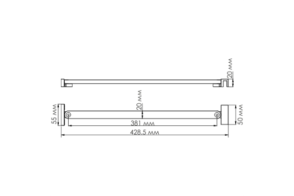 Фиксатор душевой двери WasserKraft D097