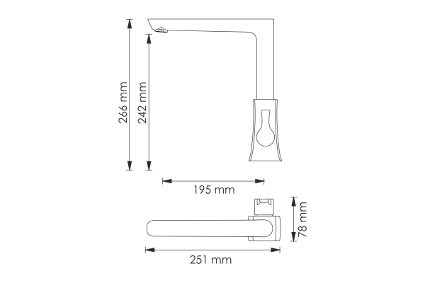 Смеситель WasserKraft Berkel для кухни 4807