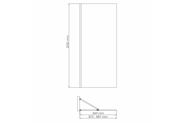 Душевая перегородка WasserKraft Aisch 55W39