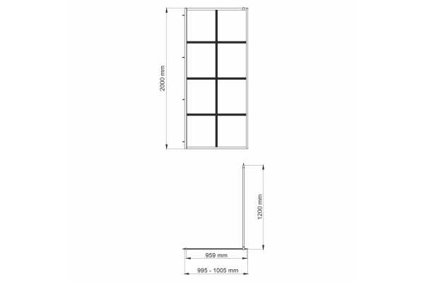 Душевая перегородка WasserKraft Glan 66W44