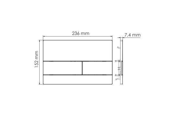 Система инсталляции WasserKraft для унитазов Abens 20TLT.010.ME.BL.WM04