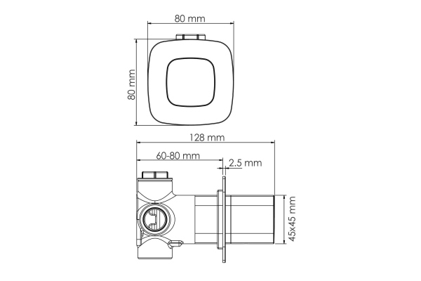 Переключатель WasserKraft на 3 выхода A313