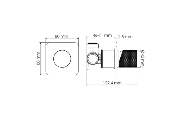 Комплект WasserKraft для ванны с лейкой и изливом встраиваемый A7651.303.305.280.197.207