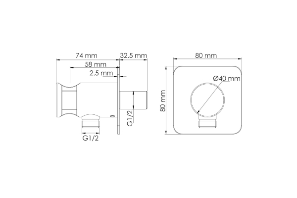 Комплект WasserKraft для ванны с лейкой и изливом встраиваемый A7651.303.305.280.197.207