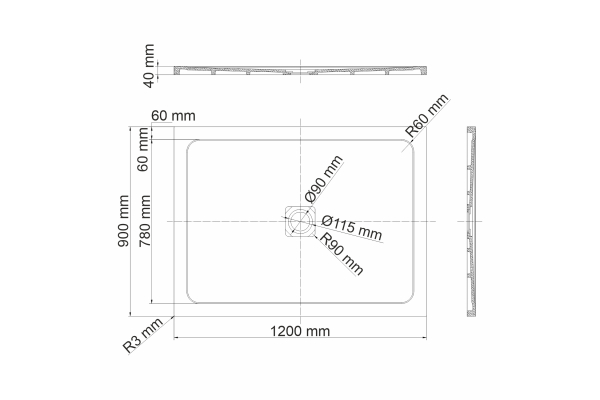 Душевой поддон WasserKraft Dinkel 58T07