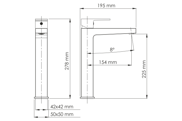 Смеситель WasserKraft Abens для раковины 2003H