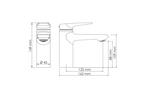 Смеситель WasserKraft Aisch для раковины 5503