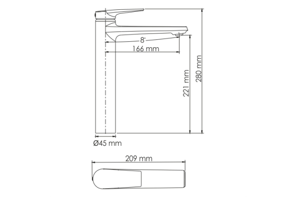 Смеситель WasserKraft Aisch для раковины 5503H