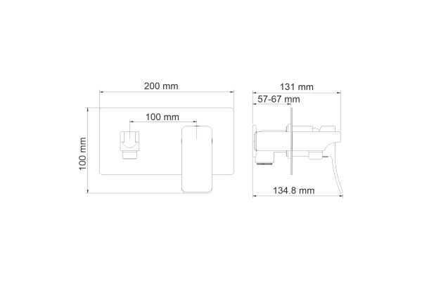 Смеситель WasserKraft Aller для душа 10651WHITE