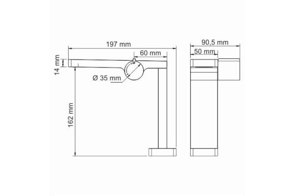 Смеситель WasserKraft Alme для раковины 1510