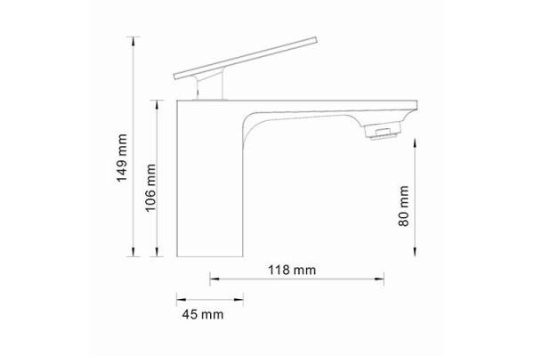 Смеситель WasserKraft Alme для раковины 1503