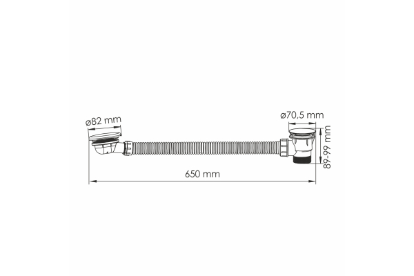 Слив-перелив WasserKraft для ванны A333