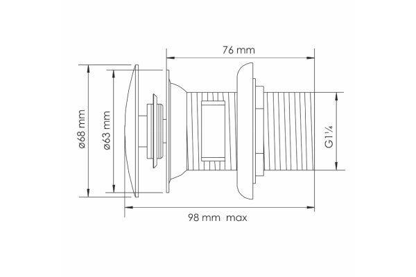 Донный клапан WasserKraft A336