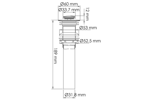 Донный клапан WasserKraft A252