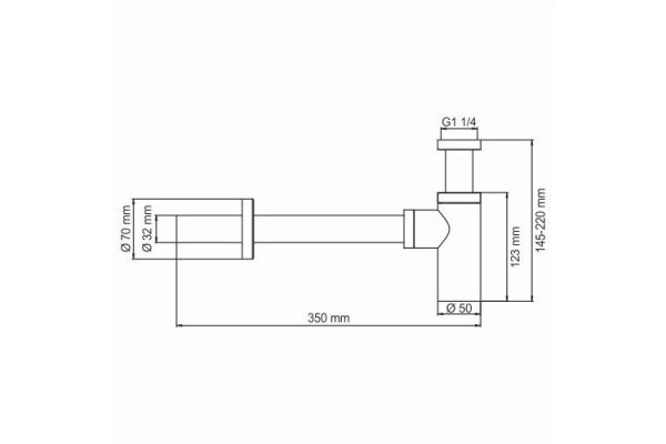 Сифон WasserKraft для раковины A093