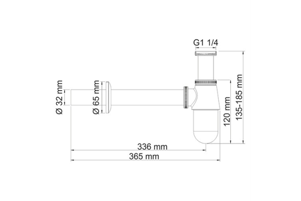 Сифон WasserKraft для раковины A071