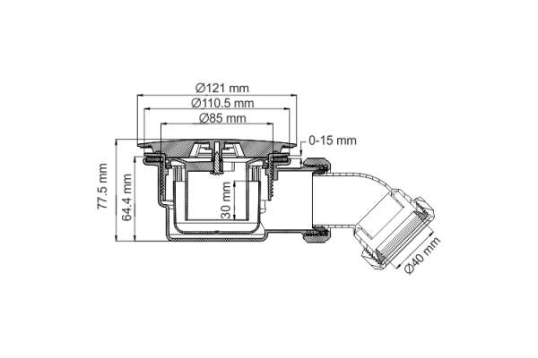 Сифон для поддонов WasserKraft D210