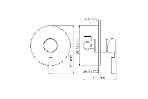 Смеситель WasserKraft Gollach для душа 3351