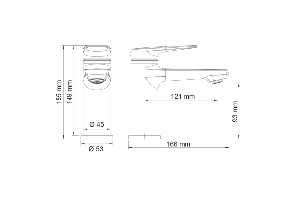 Смеситель WasserKraft Lopau для раковины 3203