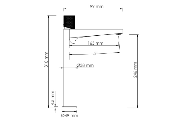 Смеситель WasserKraft Mosel для раковины 4603H