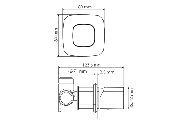 Смеситель WasserKraft Nuthe для душа 9151