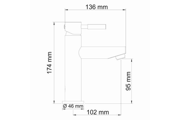 Смеситель WasserKraft Main для раковины 4104