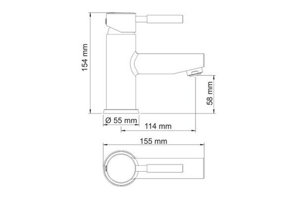 Смеситель WasserKraft Main для раковины 4103