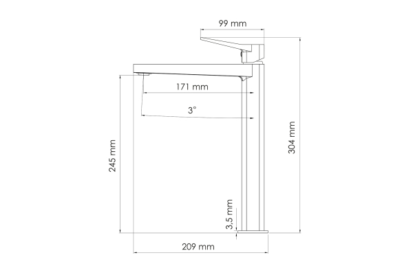 Смеситель WasserKraft Weil для раковины 2303H