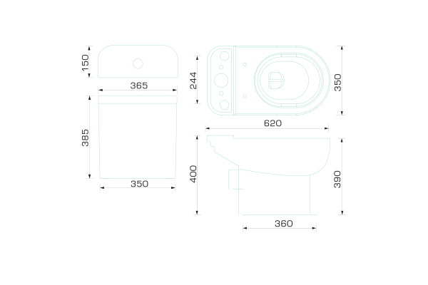 Унитаз-компакт Gesso W 103 с легкосъемным сиденьем дюропласт, микролифт, горизонтальный выпуск