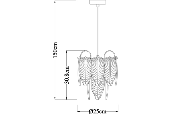 Подвесной светильник Arte Lamp Evie A4052SP-1SG