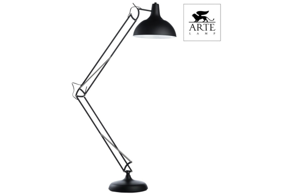 Торшер напольный Arte Lamp Goliath A2487PN-1BK