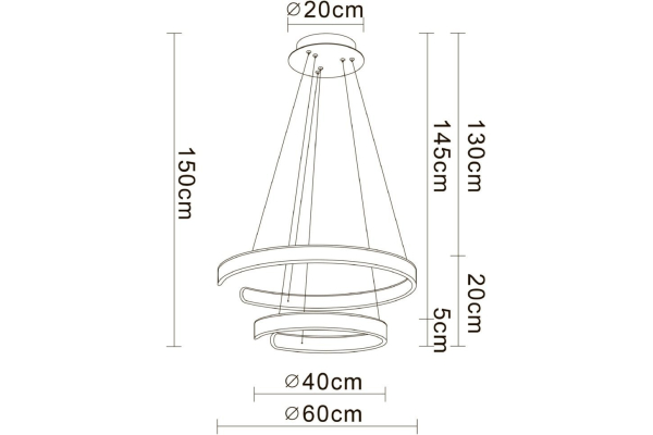 Светодиодный подвесной светильник Arte Lamp Helios A4050SP-2SG