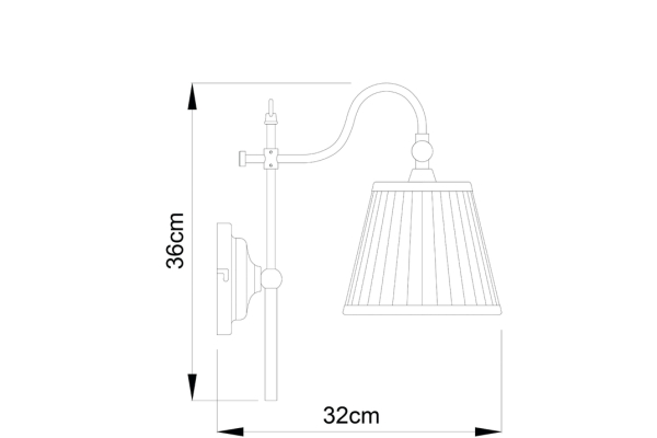 Бра Arte Lamp Seville A1509AP-1PB