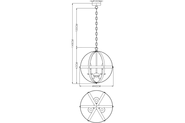 Подвесная люстра Arte Lamp Babbu A1087SP-3CC