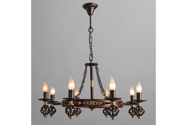 Подвесная люстра Arte Lamp Cartwheel A4550LM-8CK