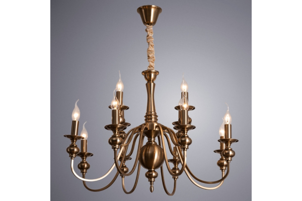 Подвесная люстра Arte Lamp Passoni A6097LM-12PB