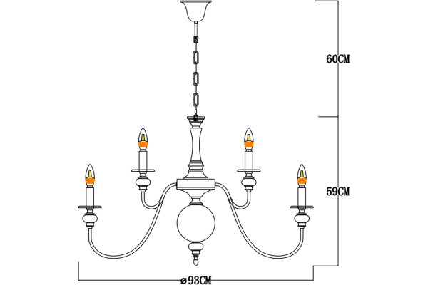 Подвесная люстра Arte Lamp Passoni A6097LM-15PB