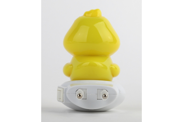 Ночник - светильник светодиодный ЭРА NN-609-SW-Y в розетку с выключателем желтый