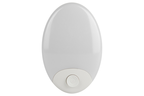 Ночник - светильник светодиодный ЭРА NN-623-SW-W в розетку с выключателем белый