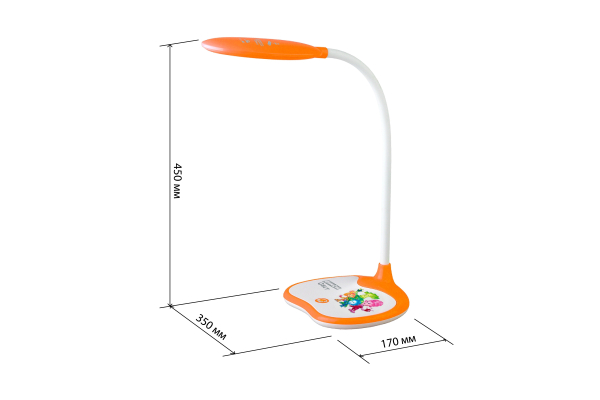 Настольный светильник ЭРА NLED-433-6W-OR ФИКСИКИ светодиодный оранжевый