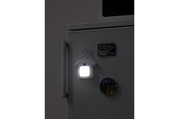 Ночник - светильник светодиодный ЭРА NLED-486-1W-MS-W на батарейках с датчиком движения белый